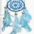 Rooh Dream Catcher Sky Blue Crochet  Handmade Hangings for Positivity Can be used as Home Decor Accents, Wall Hangings