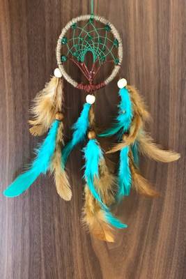 Rooh Dream Catcher  Earthy Tree Car Hanging  Handmade Hangings for Positivity Can be used as Home Decor Accents. 3