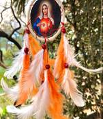 Rooh Dream Catcher  Mother Mary Canvas Car Hanging  Handmade Hangings for Positivity .