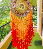 Rooh Dream Catcher Extra Large Maroon Healing Tree Wall Hanging  Handmade Hangings for Positivity .
