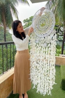 Rooh Dream Catcher  Large Drops of Heaven Wall Hanging  Handmade Hangings for Positivity . 1
