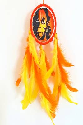 Rooh Dream Catcher  Jai Hanuman Car Hanging  Handmade Hangings for Positivity Can be used as Home Decor Accents. 2