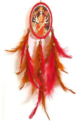 Rooh Dream Catcher  Maa Durga Car Hanging  Handmade Hangings for Positivity Can be used as Home Decor Accents. 2