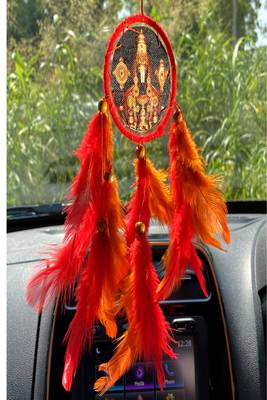 Rooh Dream Catcher  Tirupati Balaji Car Hanging  Handmade Hangings for Positivity Can be used as Home Decor Accents. 1