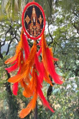 Rooh Dream Catcher  Tirupati Balaji Car Hanging  Handmade Hangings for Positivity Can be used as Home Decor Accents. 3