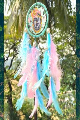 Rooh Dream Catcher  Shreenathji Car Hanging  Handmade Hangings for Positivity Can be used as Home Decor Accents. 3