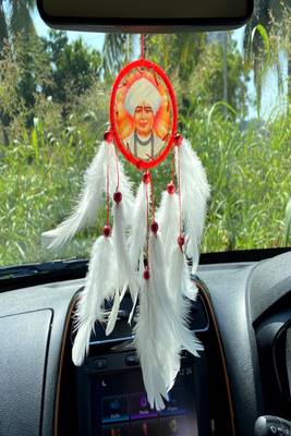 Rooh Dream Catcher  Jalaram Bapa Car Hanging  Handmade Hangings for Positivity Can be used as Home Decor Accents. 1