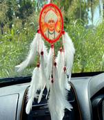 Rooh Dream Catcher  Jalaram Bapa Car Hanging  Handmade Hangings for Positivity Can be used as Home Decor Accents.
