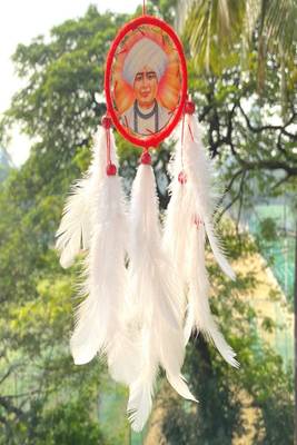 Rooh Dream Catcher  Jalaram Bapa Car Hanging  Handmade Hangings for Positivity Can be used as Home Decor Accents. 3