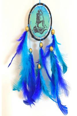 Rooh Dream Catcher  Shiva Moon Car Hanging  Handmade Hangings for Positivity Can be used as Home Decor Accents. 2