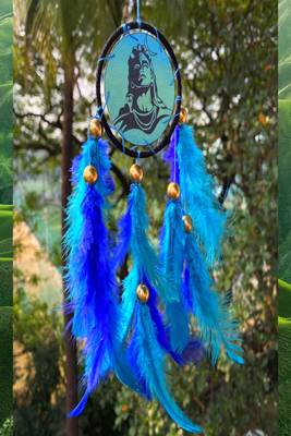 Rooh Dream Catcher  Shiva Moon Car Hanging  Handmade Hangings for Positivity Can be used as Home Decor Accents. 3