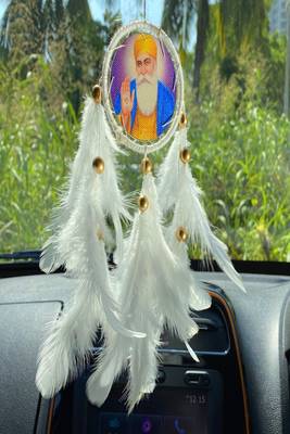 Rooh Dream Catcher  Guru Nanak Car Hanging  Handmade Hangings for Positivity Can be used as Home Decor Accents. 1
