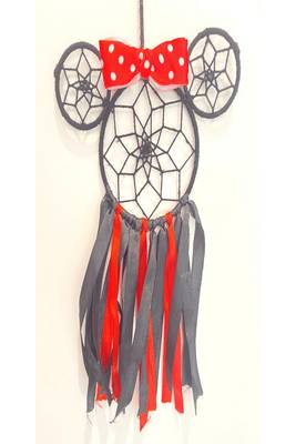Rooh Dream Catcher  Mickey Mouse for Kids  Handmade Hangings for Positivity Garden, Car, Outdoor, Bedroom, 1