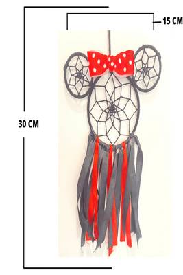 Rooh Dream Catcher  Mickey Mouse for Kids  Handmade Hangings for Positivity Garden, Car, Outdoor, Bedroom, 3