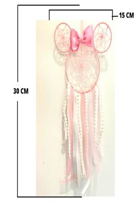 Rooh Dream Catcher  Minnie Mouse for Kids  Handmade Hangings for Positivity ., Garden, Car, Outdoor, Bedroom, 3