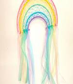 Rooh Dream Catcher  Rainbow Cot Mobile for Kids  Handmade Hangings for Positivity ., Garden, Car, Outdoor