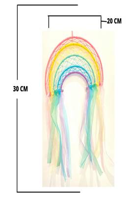 Rooh Dream Catcher  Rainbow Cot Mobile for Kids  Handmade Hangings for Positivity ., Garden, Car, Outdoor 4