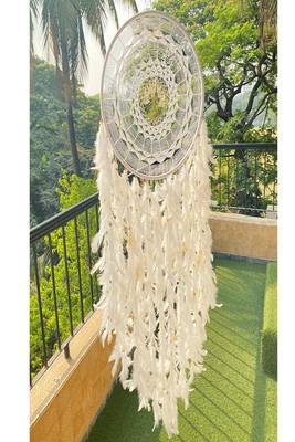 Rooh Dream Catcher Extra Large White Healing Tree Wall Hanging  Handmade Hangings for Positivity 2