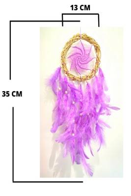 Rooh Dream Catcher Purple Magic Wreath Dream Catcher Kids bedroom Party gift Handmade hangings Used for Wall Hanging. 5