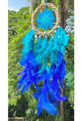 Rooh Dream Catcher Peacock Magic Wreath Dream Catcher Kids bedroom Party gift Handmade hangings Used for Wall Hanging 1