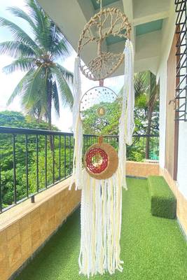Rooh Dream Catcher Bodhi Tree  Handmade Hangings for Positivity Used for Wall Hanging, Decor, Balcony, Decor. 5