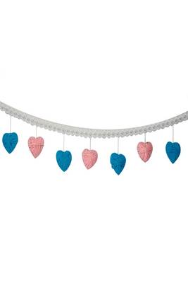 Rooh Dream Catcher Heart Bunting for Kids Cot  Handmade Hangings for Positivity Used for Wall Hanging, Decor, Balcony. 1