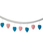 Rooh Dream Catcher Heart Bunting for Kids Cot  Handmade Hangings for Positivity Used for Wall Hanging, Decor, Balcony.