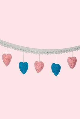 Rooh Dream Catcher Heart Bunting for Kids Cot  Handmade Hangings for Positivity Used for Wall Hanging, Decor, Balcony. 2