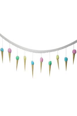 Rooh Dream Catcher Ice Cream Bunting for Kids Cot Handmade Hangings for Positivity Used for Wall Hanging, Balcony 1