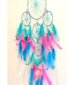 Rooh Dream Catcher  Pastel 4 Tier with Little Hearts  Handmade Hangings for Positivity