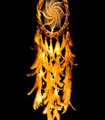 Rooh Dream Catcher  White Magic Wreath Dream Catcher with Pretty Lights  Handmade Hangings for Positivity