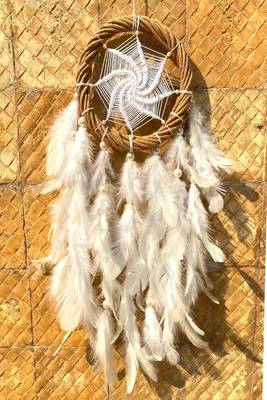 Rooh Dream Catcher  White Magic Wreath Dream Catcher with Pretty Lights  Handmade Hangings for Positivity 5