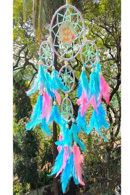 Rooh Dream Catcher  Good Vibes 4 Tier  Handmade Hangings for Positivity .,Meditation Room, Yoga Temple, Windchime 2