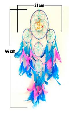 Rooh Dream Catcher  Good Vibes 4 Tier  Handmade Hangings for Positivity .,Meditation Room, Yoga Temple, Windchime 4