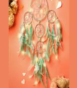 Rooh Dream Catcher Pastel Green & Blue 4 Tier Handmade Hangings for Positivity Meditation Room, Yoga Temple, Windchime