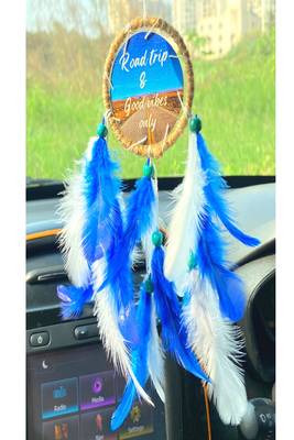 Rooh Dream Catcher  Road Trip Car Hanging  Handmade Hangings for Positivity .,Meditation Room, Yoga Temple, Windchime 1