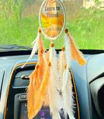 Rooh Dream Catcher  Learn to Travel Car Hanging  Handmade Hangings for Positivity,Meditation Room, Yoga Temple,Windchime