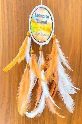Rooh Dream Catcher  Learn to Travel Car Hanging  Handmade Hangings for Positivity,Meditation Room, Yoga Temple,Windchime 4