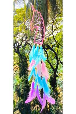 Rooh Dream Catcher  Unicorn Wall Hanging  Handmade Hangings for Positivity .,Meditation Room, Yoga Temple, Windchime 3