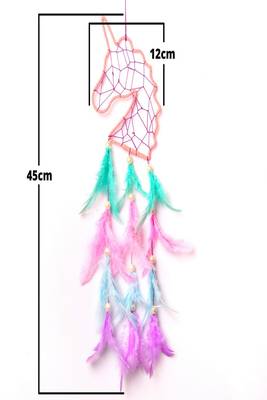 Rooh Dream Catcher  Unicorn Wall Hanging  Handmade Hangings for Positivity .,Meditation Room, Yoga Temple, Windchime 4