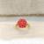 Pink coral rings