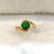 Green diamond rings