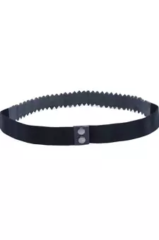 Black & Gold Braided & Beaded PU Handmade Belt
