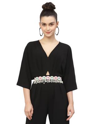 White & Fluorescent Multi Mandala Embellished Velvet Handmade Belt 1