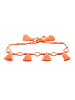 Peach Braided Cotton Handmade Belt 4