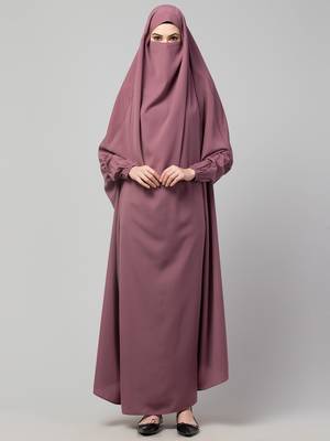 Full Length- Single Piece Jilbab With Adjustable Mouthpiece 1
