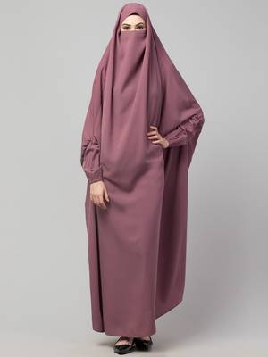 Full Length- Single Piece Jilbab With Adjustable Mouthpiece 2