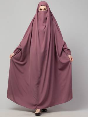 Full Length- Single Piece Jilbab With Adjustable Mouthpiece 3