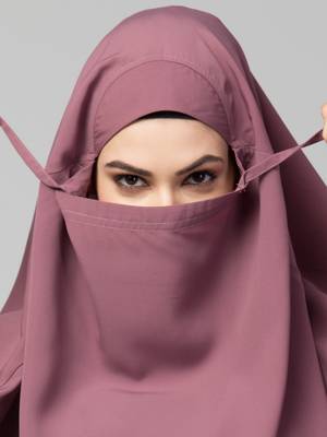 Full Length- Single Piece Jilbab With Adjustable Mouthpiece 4