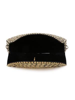 Mosaic Gold Mosaic Embellished Metal Clutch 4
